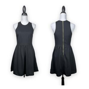 Charming Charlies | NWT Black Waffle Texture Simple Sleeveless Fit & Flare Dress